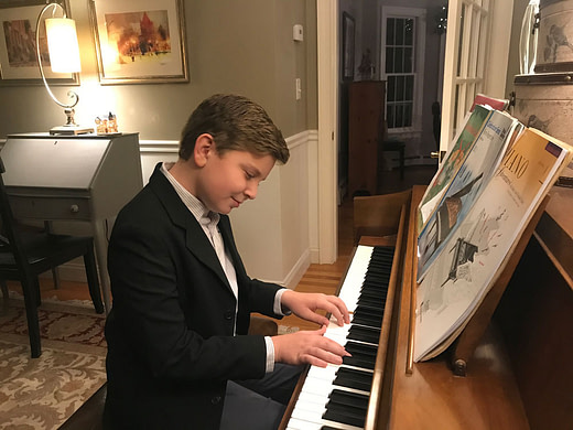 William at the Piano